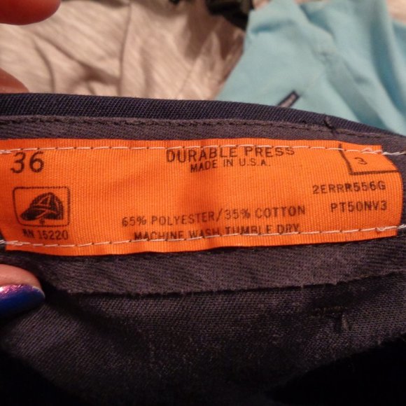 DURABLE Press Men's Blue Uniform Pants Size 36 - Picture 9 of 9